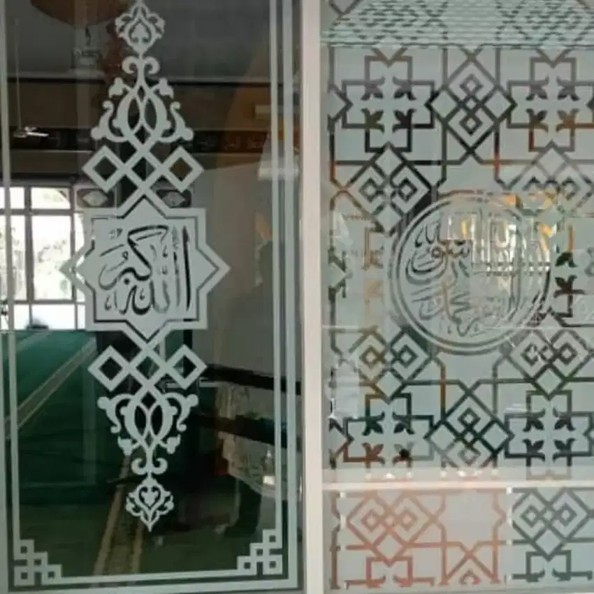 stiker kaca masjid 3